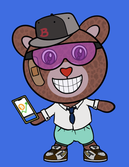 Best Polygon NFT Collection on Opensea - Jolly Teddy Party #5901