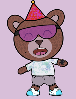 Best Polygon NFT Collection on Opensea - Jolly Teddy Party #5945