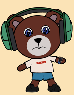 Best Polygon NFT Collection on Opensea - Jolly Teddy Party #5953