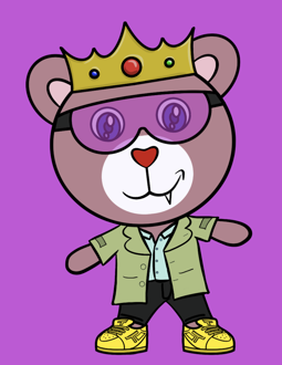 Best Polygon NFT Collection on Opensea - Jolly Teddy Party #5964