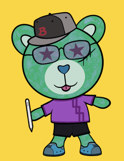 Best Polygon NFT Collection on Opensea - Jolly Teddy Party #5971