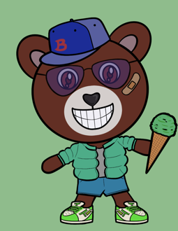 Best Polygon NFT Collection on Opensea - Jolly Teddy Party #5983