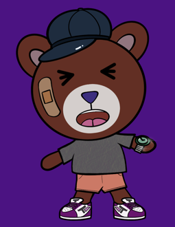 Best Polygon NFT Collection on Opensea - Jolly Teddy Party #6019