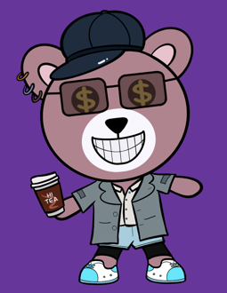 Best Polygon NFT Collection on Opensea - Jolly Teddy Party #6032