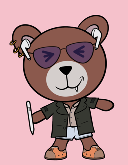 Best Polygon NFT Collection on Opensea - Jolly Teddy Party #6054