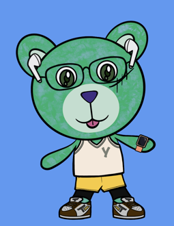 Best Polygon NFT Collection on Opensea - Jolly Teddy Party #6085