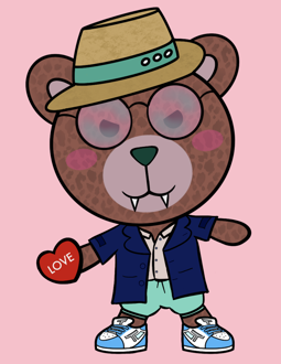 Best Polygon NFT Collection on Opensea - Jolly Teddy Party #61