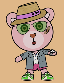 Best Polygon NFT Collection on Opensea - Jolly Teddy Party #6102