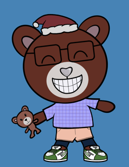 Best Polygon NFT Collection on Opensea - Jolly Teddy Party #6105