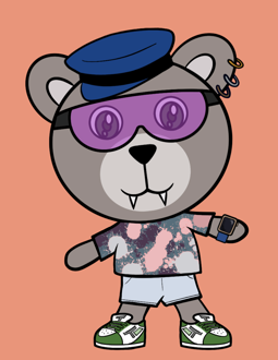 Best Polygon NFT Collection on Opensea - Jolly Teddy Party #611