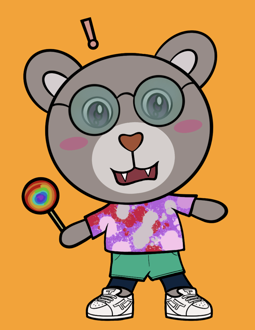 Best Polygon NFT Collection on Opensea - Jolly Teddy Party #6110