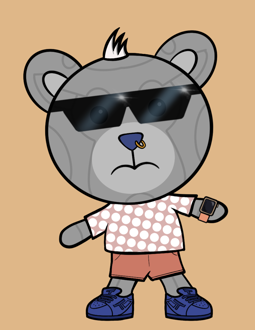 Best Polygon NFT Collection on Opensea - Jolly Teddy Party #6147