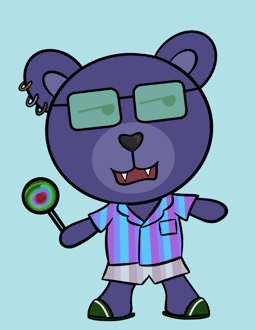 Best Polygon NFT Collection on Opensea - Jolly Teddy Party #6158