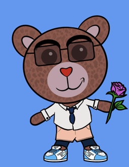 Best Polygon NFT Collection on Opensea - Jolly Teddy Party #6177