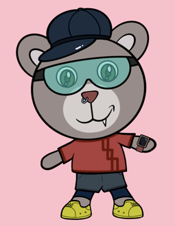 Best Polygon NFT Collection on Opensea - Jolly Teddy Party #6252
