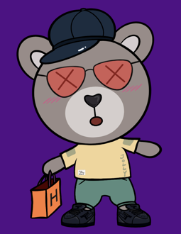 Best Polygon NFT Collection on Opensea - Jolly Teddy Party #6253