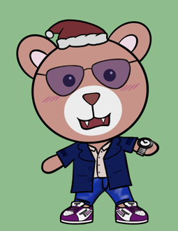 Best Polygon NFT Collection on Opensea - Jolly Teddy Party #6255