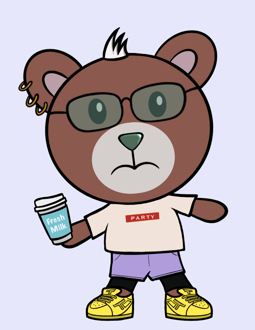 Best Polygon NFT Collection on Opensea - Jolly Teddy Party #626