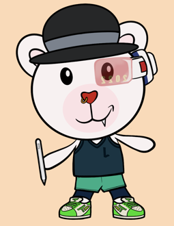 Best Polygon NFT Collection on Opensea - Jolly Teddy Party #6271
