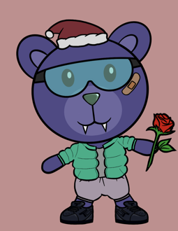 Best Polygon NFT Collection on Opensea - Jolly Teddy Party #6291