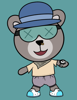 Best Polygon NFT Collection on Opensea - Jolly Teddy Party #6299