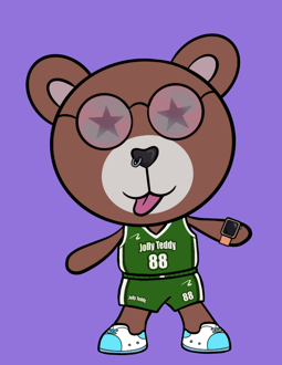 Best Polygon NFT Collection on Opensea - Jolly Teddy Party #635