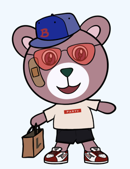 Best Polygon NFT Collection on Opensea - Jolly Teddy Party #6351