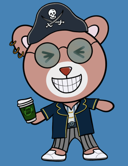 Best Polygon NFT Collection on Opensea - Jolly Teddy Party #6357