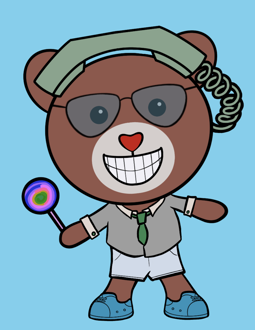 Best Polygon NFT Collection on Opensea - Jolly Teddy Party #6374