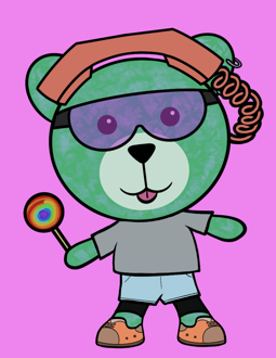 Best Polygon NFT Collection on Opensea - Jolly Teddy Party #6380