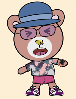Best Polygon NFT Collection on Opensea - Jolly Teddy Party #6383