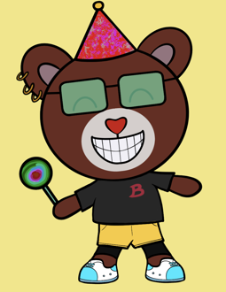 Best Polygon NFT Collection on Opensea - Jolly Teddy Party #6384