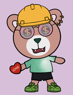 Best Polygon NFT Collection on Opensea - Jolly Teddy Party #6385