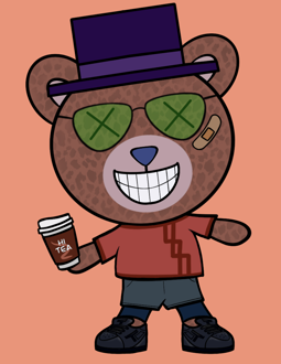 Best Polygon NFT Collection on Opensea - Jolly Teddy Party #64