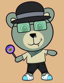 Best Polygon NFT Collection on Opensea - Jolly Teddy Party #6400