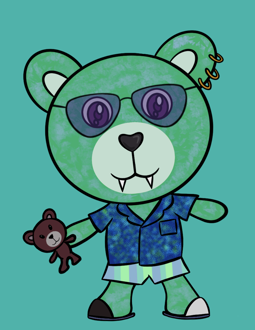 Best Polygon NFT Collection on Opensea - Jolly Teddy Party #6404
