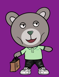Best Polygon NFT Collection on Opensea - Jolly Teddy Party #6408