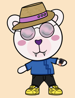 Best Polygon NFT Collection on Opensea - Jolly Teddy Party #6439