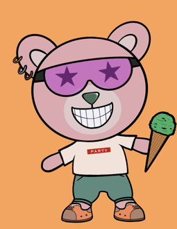Best Polygon NFT Collection on Opensea - Jolly Teddy Party #6529