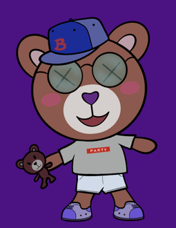 Best Polygon NFT Collection on Opensea - Jolly Teddy Party #6533