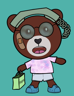 Best Polygon NFT Collection on Opensea - Jolly Teddy Party #6558