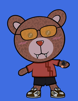 Best Polygon NFT Collection on Opensea - Jolly Teddy Party #6563