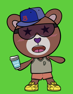Best Polygon NFT Collection on Opensea - Jolly Teddy Party #6569
