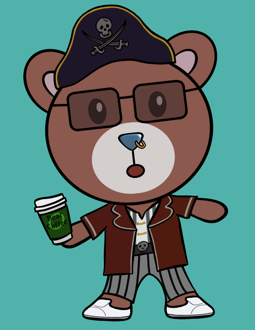 Best Polygon NFT Collection on Opensea - Jolly Teddy Party #6589