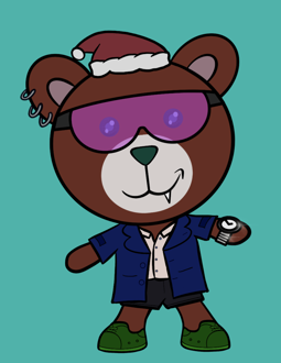 Best Polygon NFT Collection on Opensea - Jolly Teddy Party #6592