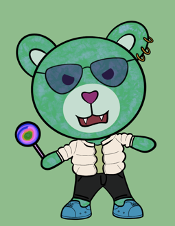 Best Polygon NFT Collection on Opensea - Jolly Teddy Party #66