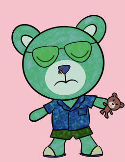 Best Polygon NFT Collection on Opensea - Jolly Teddy Party #665