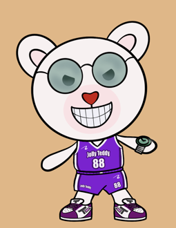 Best Polygon NFT Collection on Opensea - Jolly Teddy Party #6654
