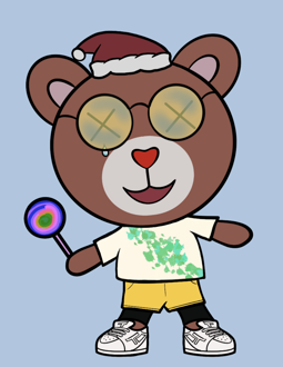 Best Polygon NFT Collection on Opensea - Jolly Teddy Party #6663