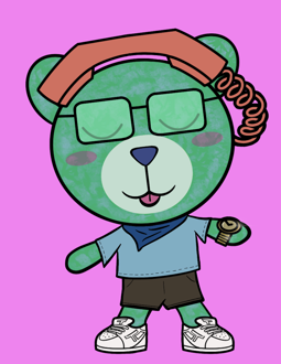 Best Polygon NFT Collection on Opensea - Jolly Teddy Party #6664